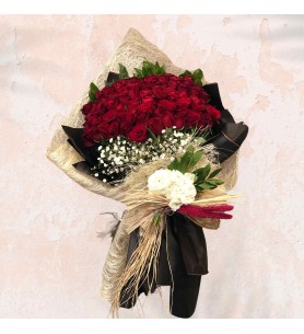 Bouquet of 61 Red Roses